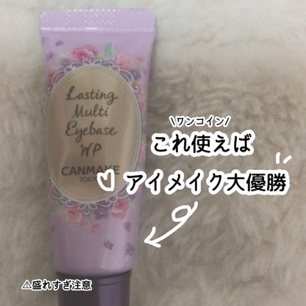 ラスティングマルチアイベース WP/キャンメイク/アイシャドウベースを使ったクチコミ(1枚目)