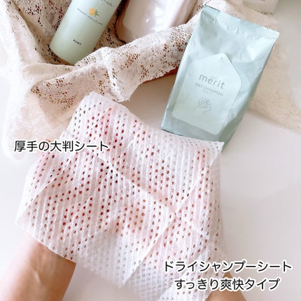 メリット ドライシャンプーシート すっきり爽快タイプ/メリット/ドライシャンプーを使ったクチコミ(5枚目)