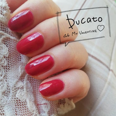 ♡ネイルレビュー♡
【バレンタインに💘おとなっぽボルドー】
♡Ducato 　46 My Valentine 
[¥600+税]

今日はバレンタイン！💝
友チョコに本命チョコ(?)に大忙しな数日間です