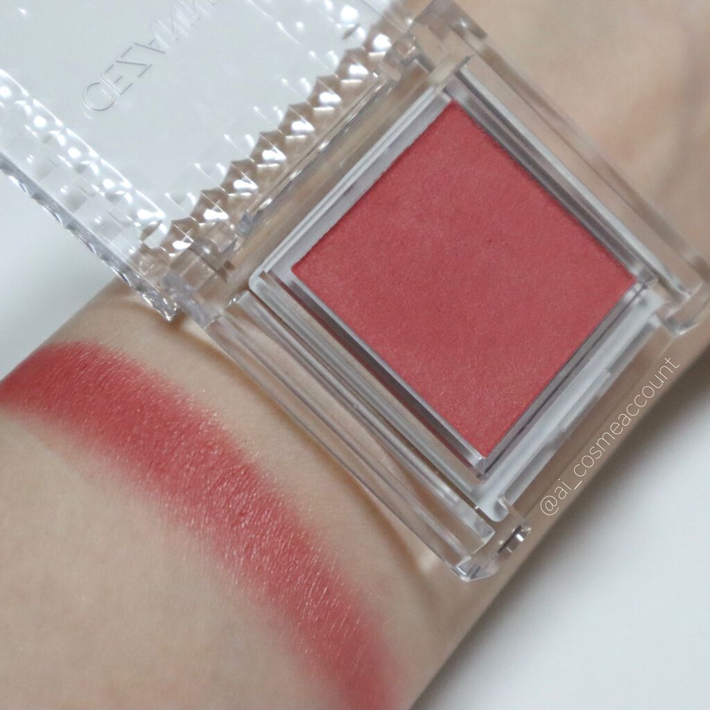 シングルカラーアイシャドウ 03 マットレッド/CEZANNE/単色アイシャドウを使ったクチコミ（2枚目）