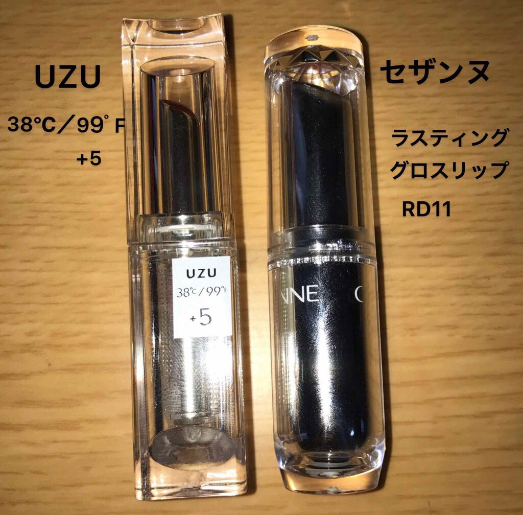 ラスティンググロスリップ/CEZANNE/口紅を使ったクチコミ(2枚目)