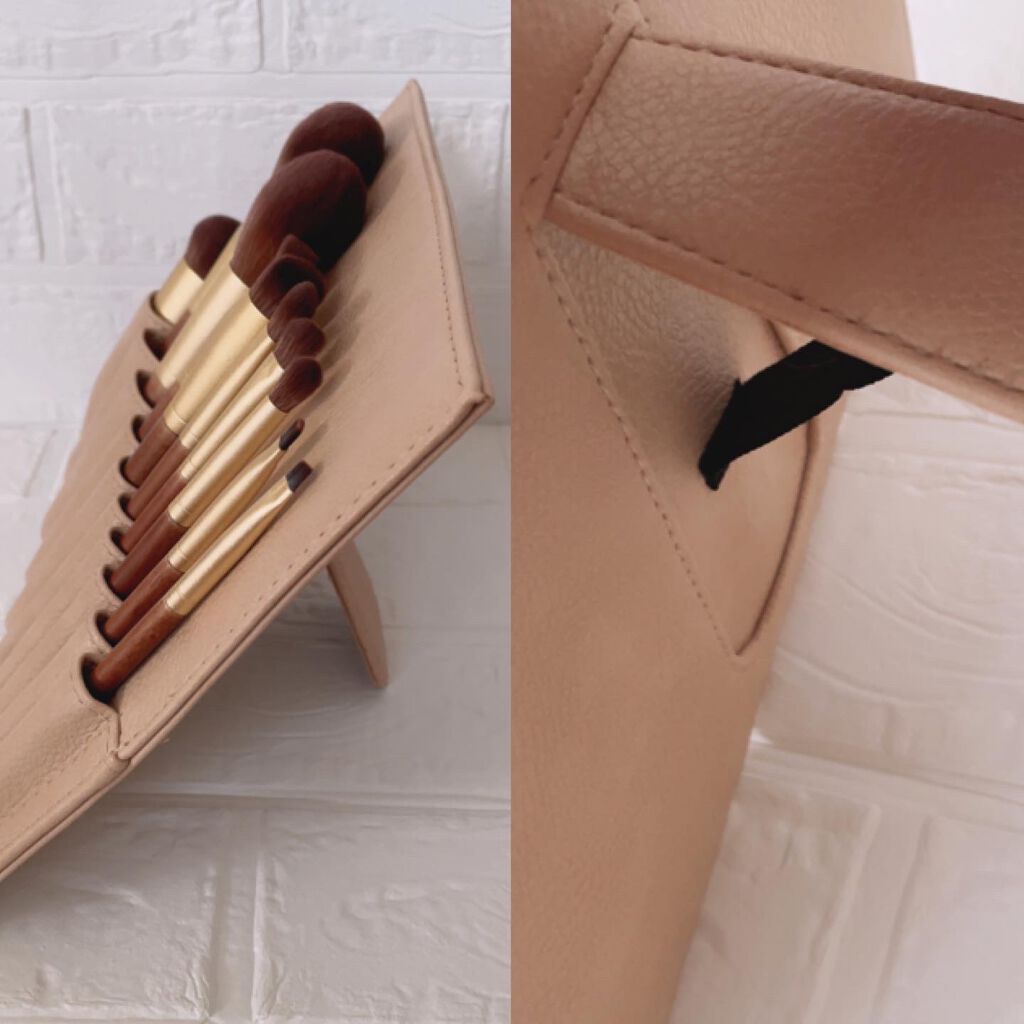 SIXPLUS X MARILYN 10本メイクアップブラシセット/SIXPLUS/メイクブラシを使ったクチコミ（3枚目）