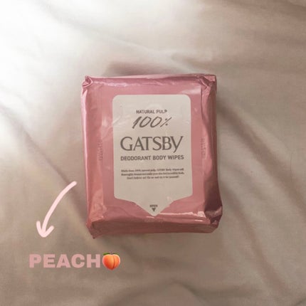 アイスデオドラント ボディペーパーN フリーズピーチ/ギャツビー/ボディシートを使ったクチコミ(1枚目)