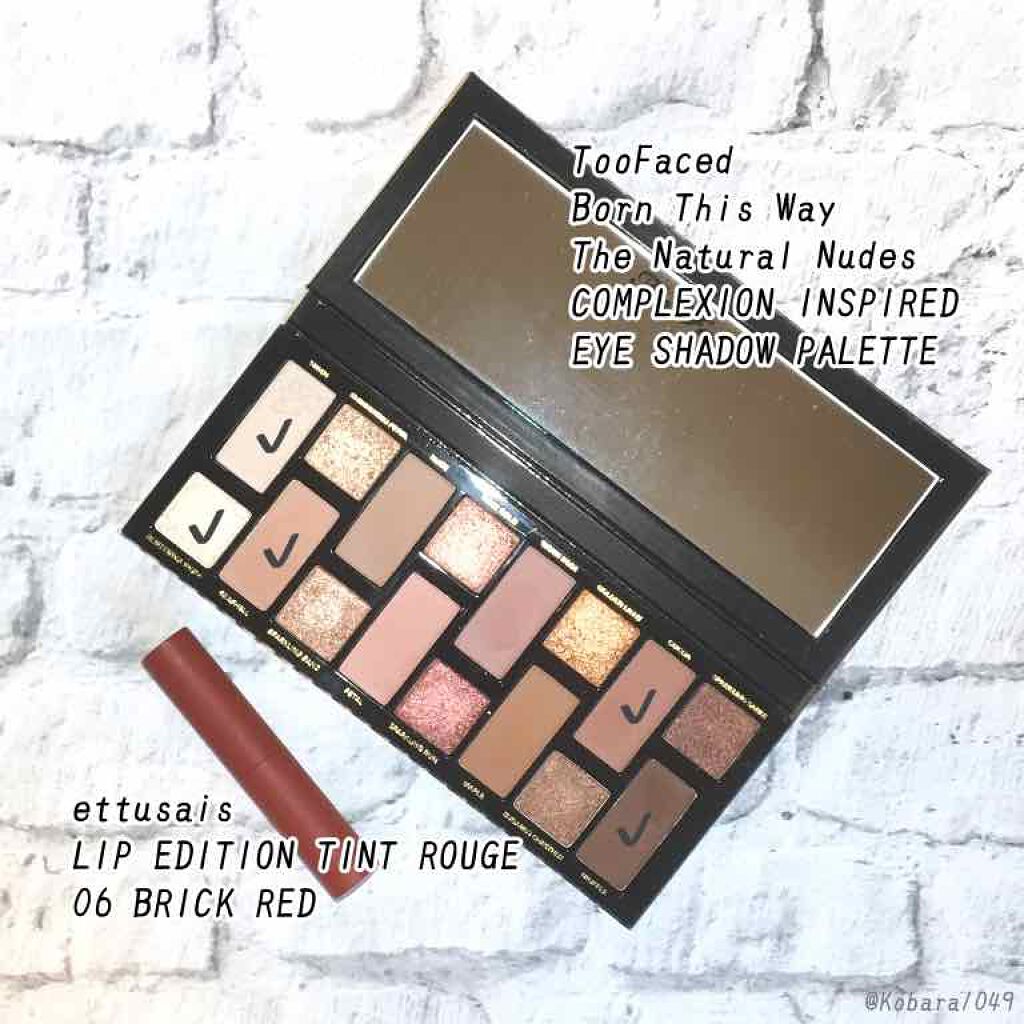 ボーン ディス ウェイ ザ ナチュラル ヌード アイシャドウ パレット/Too Faced/アイシャドウパレットを使ったクチコミ（3枚目）