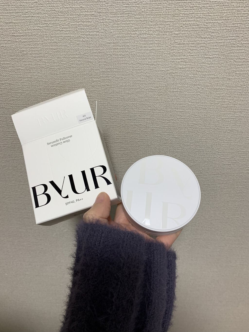 セラムフィット フルカバー グロークッション/ByUR/クッションファンデーションを使ったクチコミ（3枚目）