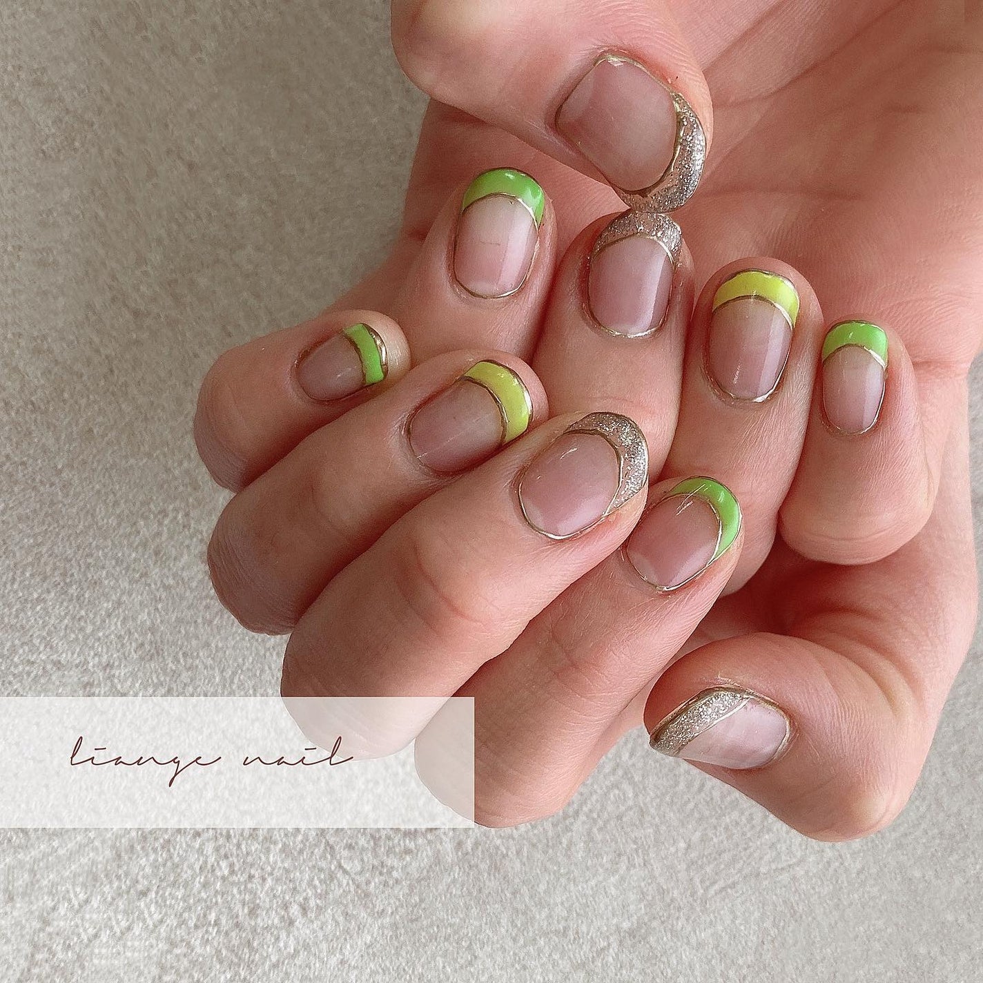 Yuki on LIPS 「.ネオンフレンチ❤︎.ラメフレンチは@bonnail_inst..」(1枚目)