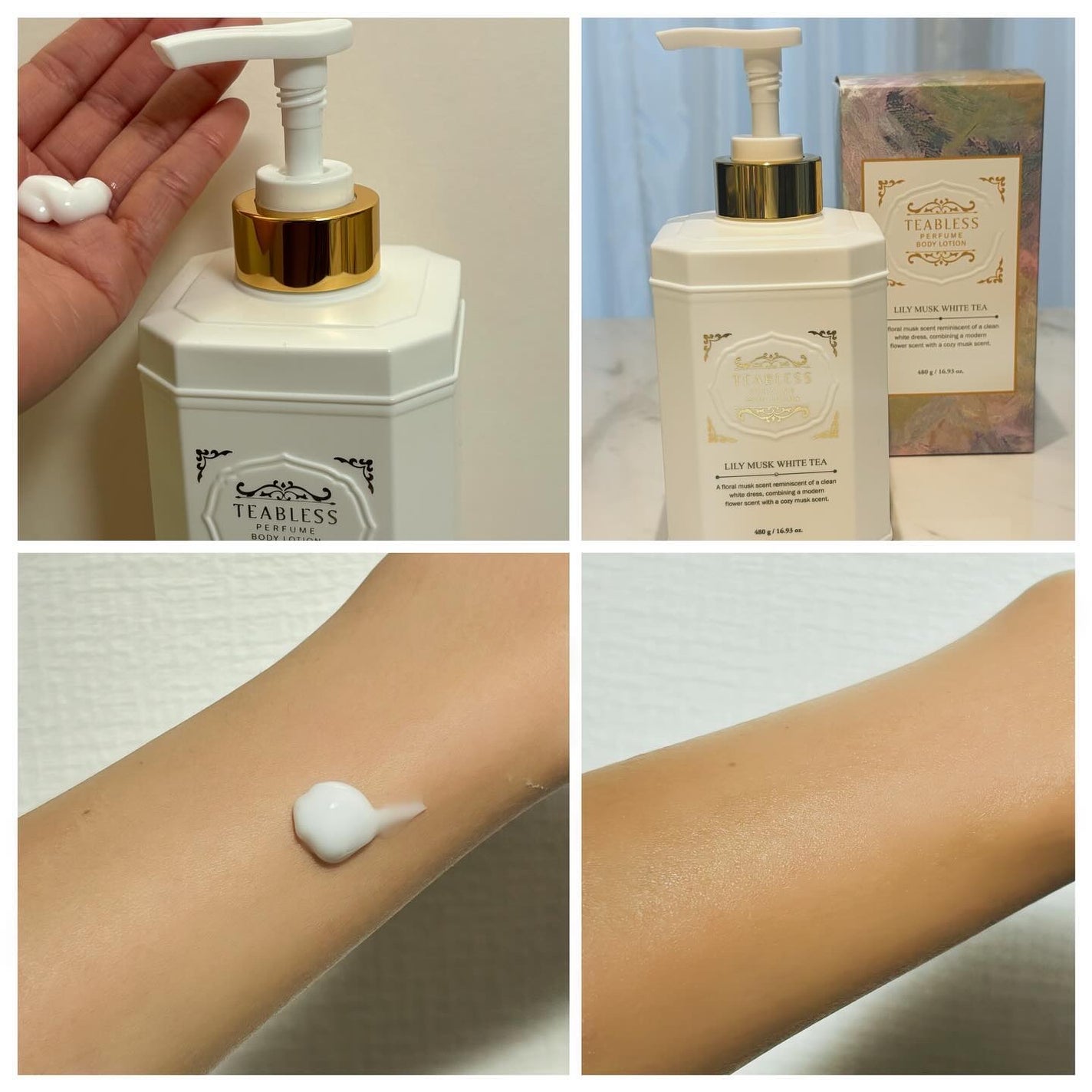 パフュームボディローション リリィムスクホワイトティー/TEABLESS/ボディローションを使ったクチコミ(4枚目)