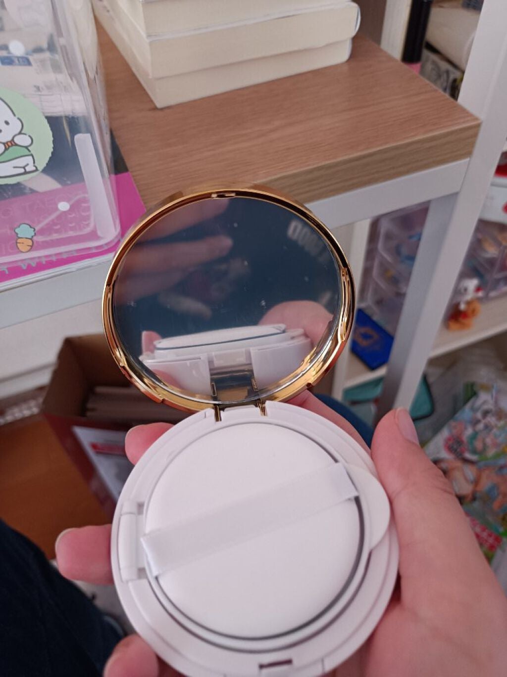 モイスチャークッションファンデーション/コスメドール/クッションファンデーションを使ったクチコミ(2枚目)