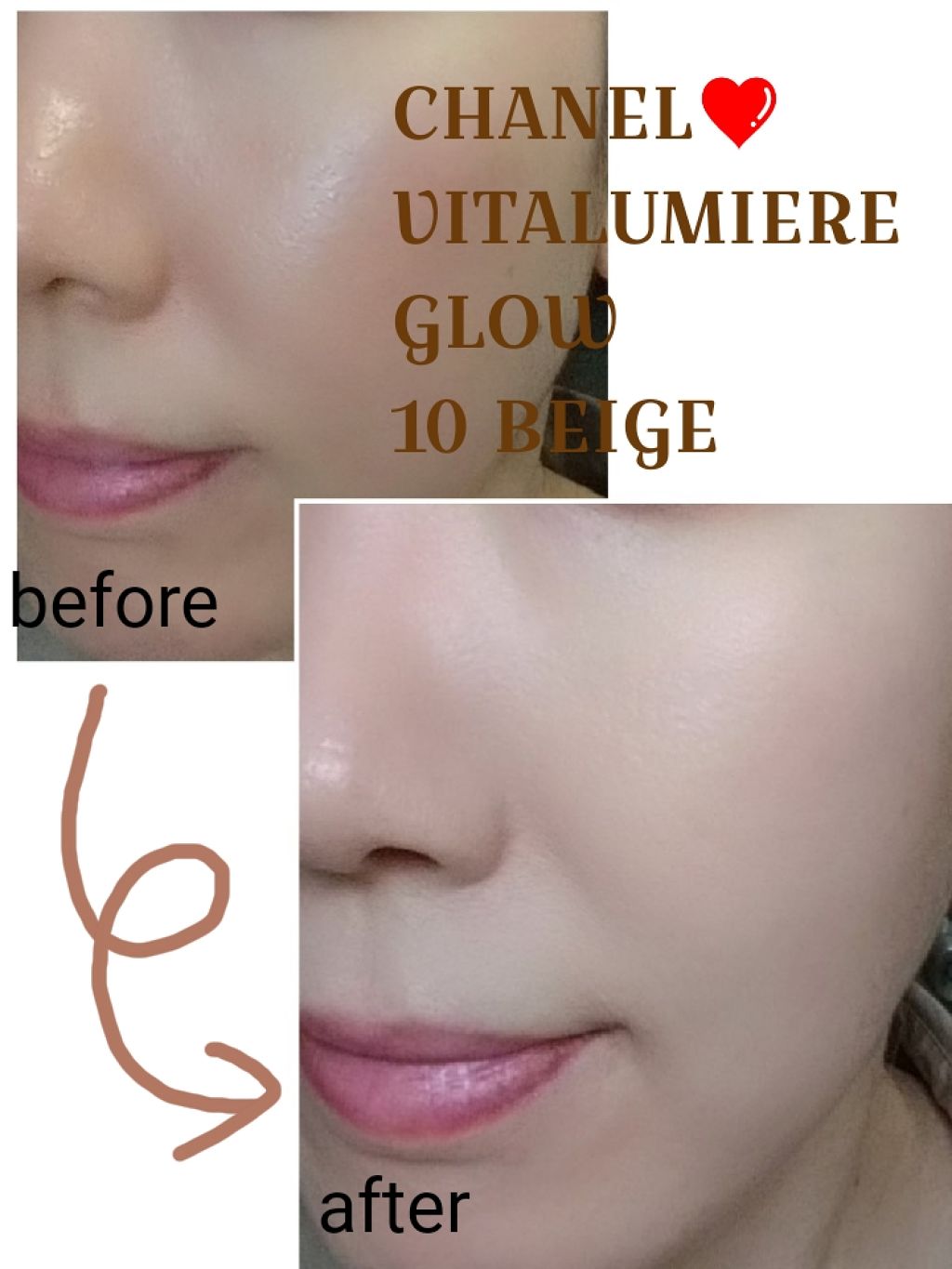 ヴィタルミエール グロウ/CHANEL/クッションファンデーションを使ったクチコミ（3枚目）