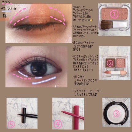 アイ カラー(チップ付)/ちふれ/アイシャドウパレットを使ったクチコミ(3枚目)