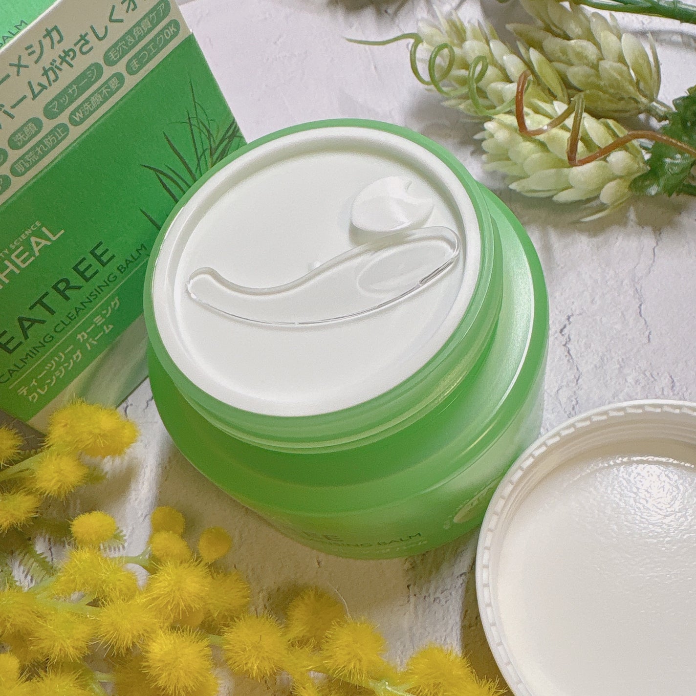 ティーツリーカーミングクレンジングバーム/MEDIHEAL/クレンジングバームを使ったクチコミ(2枚目)