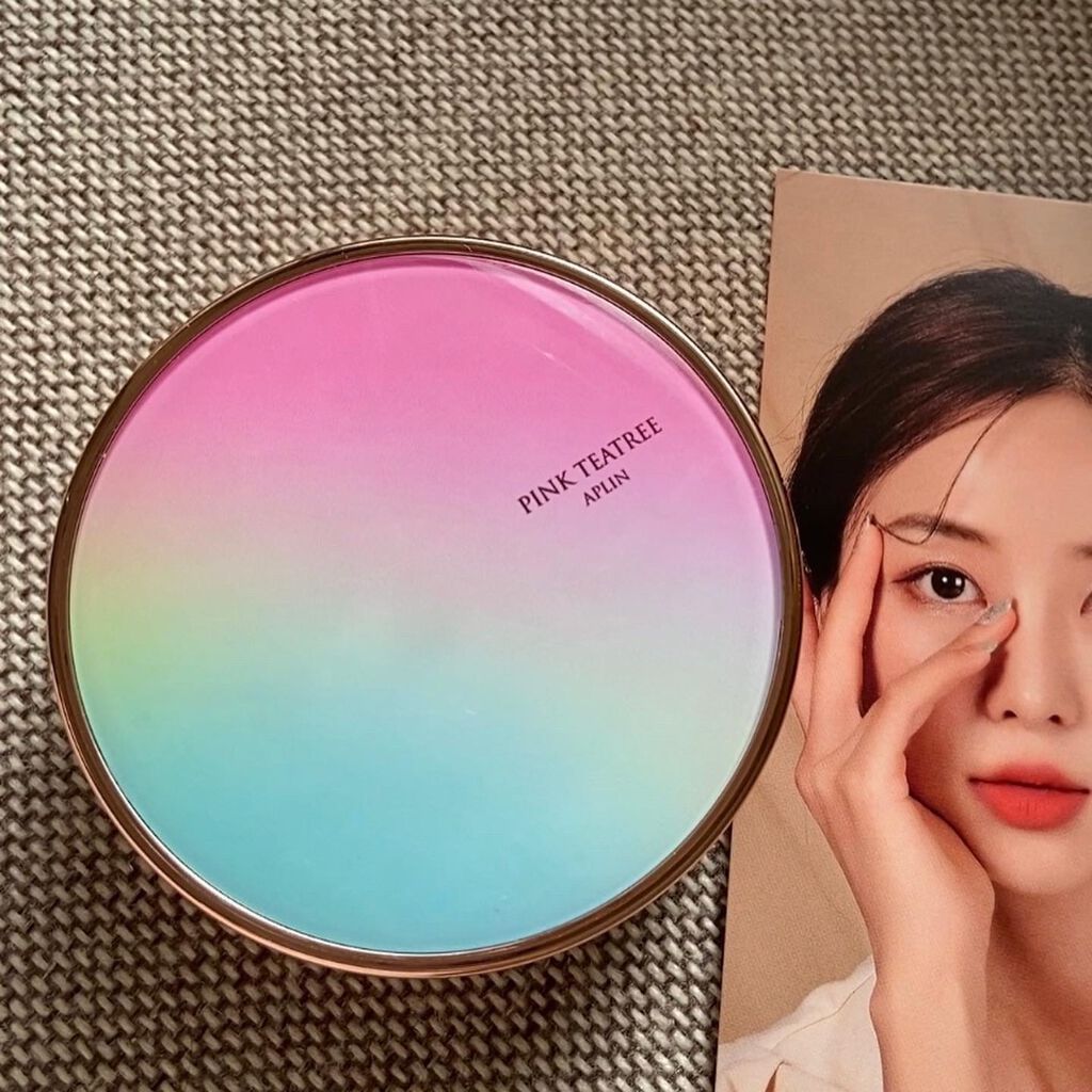 ピンクティーツリーカバークッション/APLIN/クッションファンデーションを使ったクチコミ(2枚目)