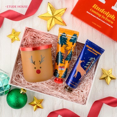 ETUDE ルドルフ ハンドブーケ ハンドクリームセットのクチコミ「みんな大好きなわくわくするクリスマス⛄️
大切な人と素敵な思い出をつくる準備はできた？

.....」（2枚目）