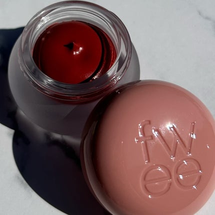 リップアンドチーク ブラーリープリンポット/fwee/口紅を使ったクチコミ(4枚目)