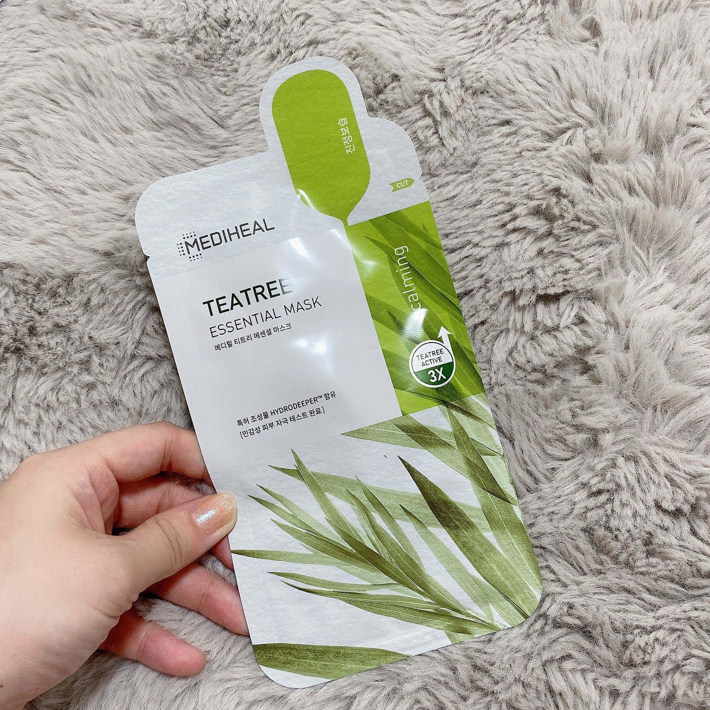 ティーツリー エッセンシャルマスクカーミングモイスチャー/MEDIHEAL/シートマスク・パックを使ったクチコミ(1枚目)
