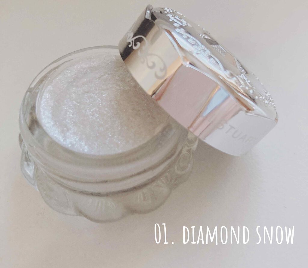 ジルスチュアート ジェリーアイカラー 01 diamond snow/JILL STUART/ジェル・クリームアイシャドウを使ったクチコミ（1枚目）