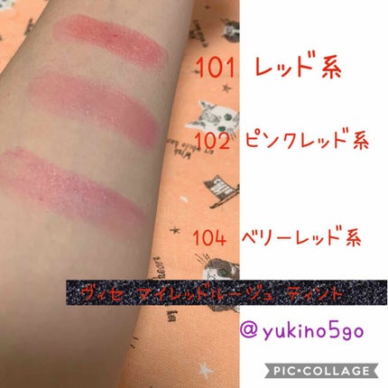 マイレッド ルージュ/Visée/口紅を使ったクチコミ(1枚目)