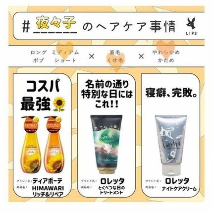 ロレッタ ナイトケアクリーム/ロレッタ/アウトバストリートメントを使ったクチコミ(1枚目)