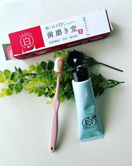 歯磨き堂 薬用ホワイトニングペースト/歯磨き堂/歯磨き粉を使ったクチコミ(7枚目)