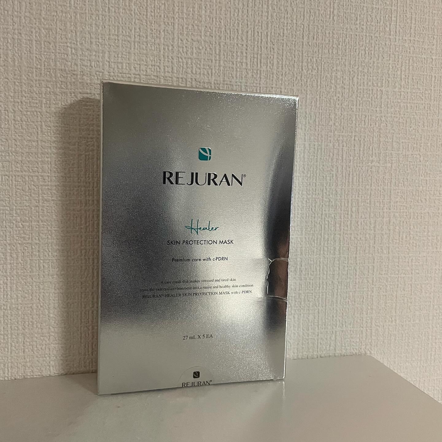 REJURAN COSMETICS REJURAN スキンプロテクションマスク(27ml×5枚入り) のクチコミ「リジュラン スキン プロテクション マスク 27ml * 5枚入
¥1,600

サーモン注射.....」（2枚目）
