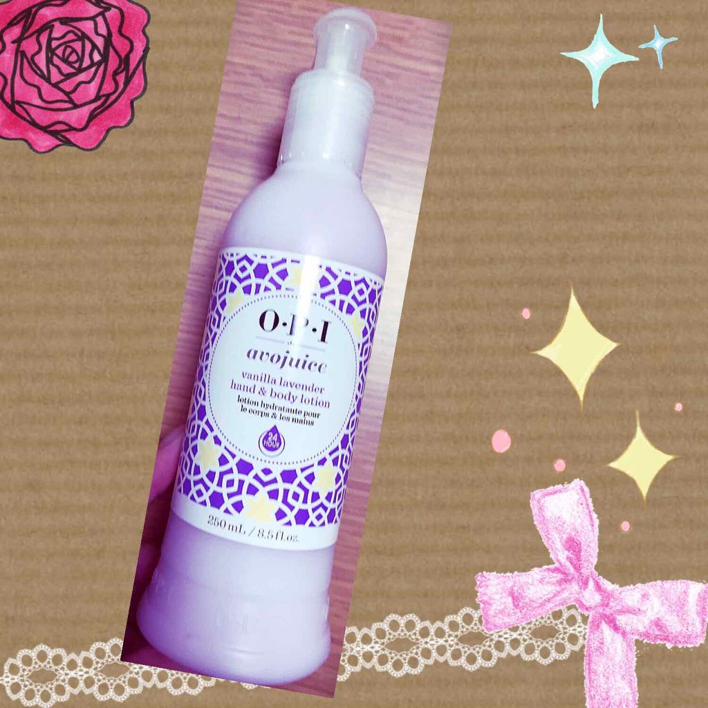 アボジュース ハンド＆ボディ ローション バニラ ラベンダー/O・P・I/ハンドクリームを使ったクチコミ（1枚目）