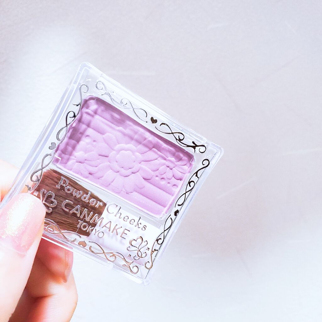 【旧品】パウダーチークス PW39 スミレパープル/キャンメイク/パウダーチークを使ったクチコミ（1枚目）