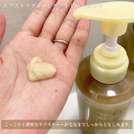 THE PREMIUM エクストラダメージケアシャンプー/トリートメント(シャイニーモイスト)/いち髪/市販シャンプーを使ったクチコミ(3枚目)