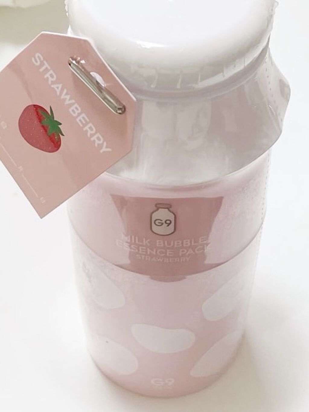 MILK BUBBLE ESSENCE PACK ＃STRAWBERRY/G9SKIN/美容液を使ったクチコミ（1枚目）