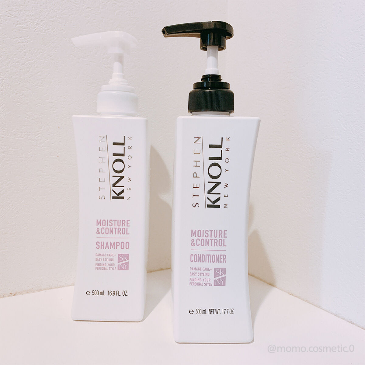 モイスチュアコントロール シャンプー Ｗ/コンディショナー Ｗ/スティーブンノル ニューヨーク/市販シャンプーを使ったクチコミ（1枚目）