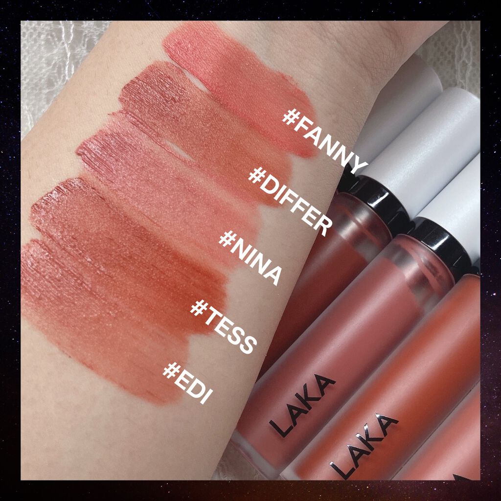 スムースマット リップティント/Laka/口紅を使ったクチコミ(2枚目)
