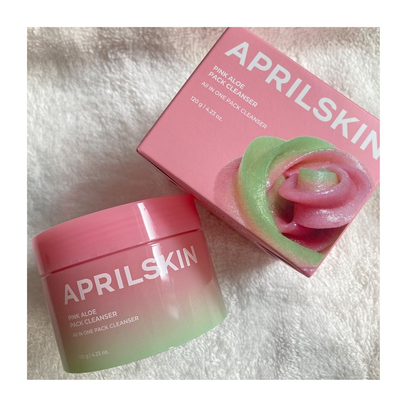ピンクアロエメレンゲクレンザー/APRILSKIN/その他洗顔料を使ったクチコミ(1枚目)