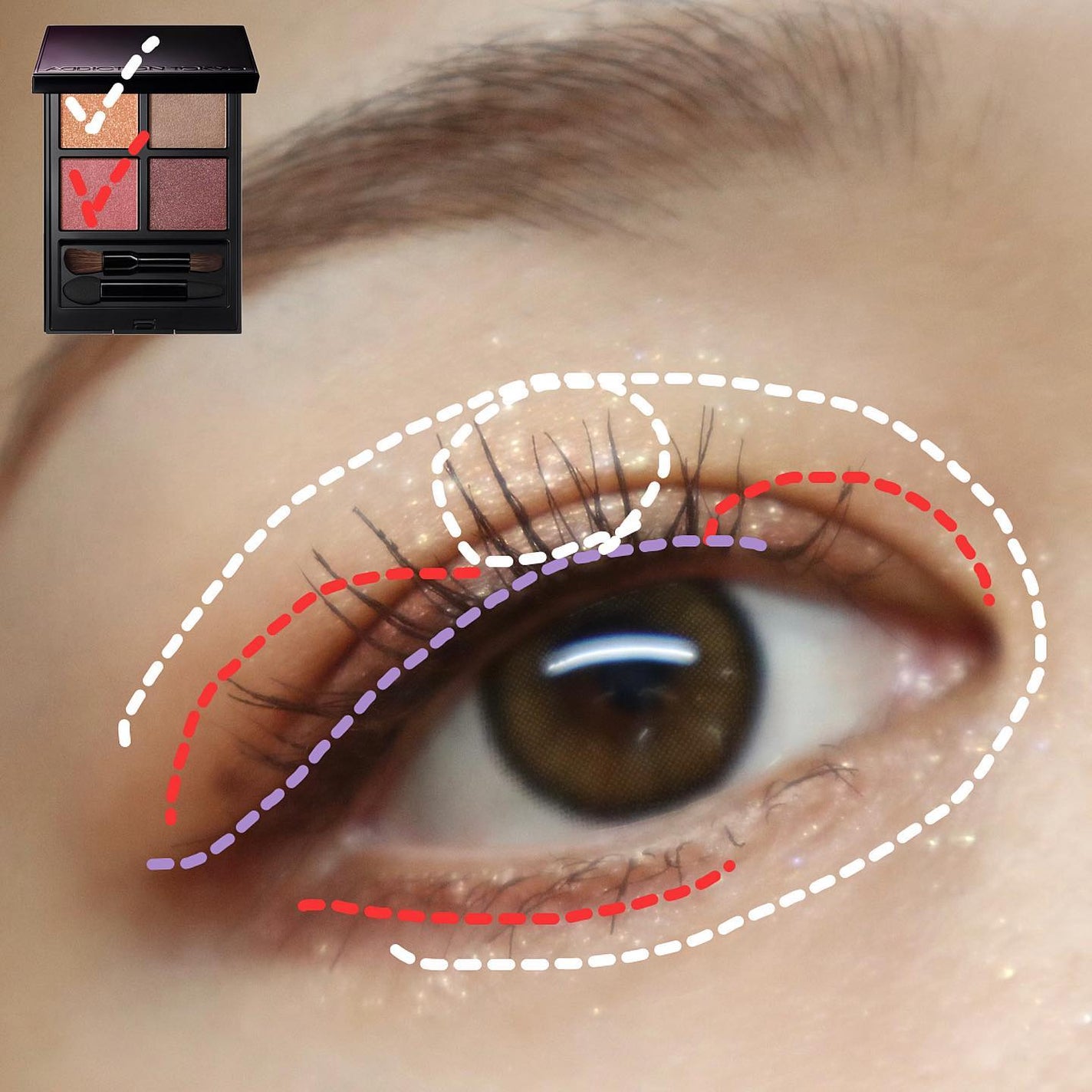 アディクション ザ アイシャドウ パレット/ADDICTION/アイシャドウパレットを使ったクチコミ(6枚目)