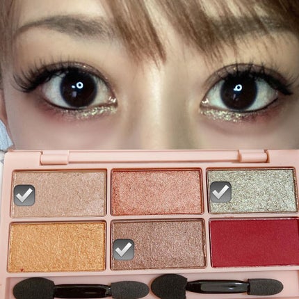 イロアソビ 6色アイパレット/iroasobi/アイシャドウパレットを使ったクチコミ(3枚目)