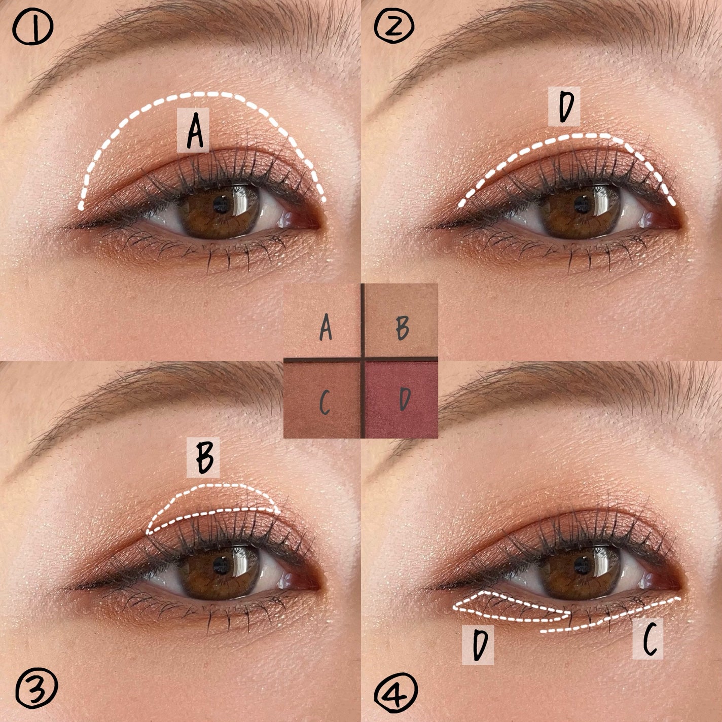 ニュアンスオンアイシャドウ/CEZANNE/アイシャドウパレットを使ったクチコミ(4枚目)