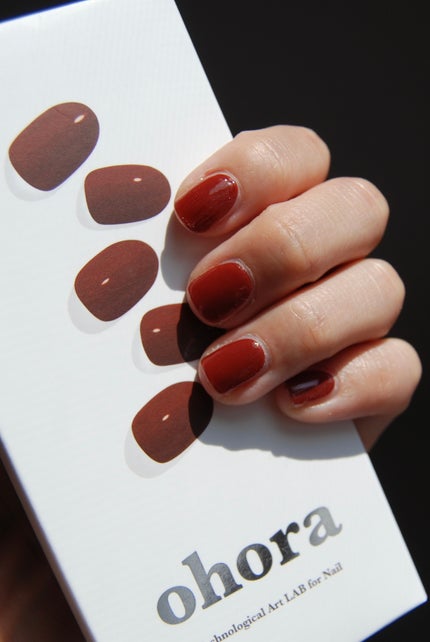 セミキュアジェルネイル(ハンド)/ohora/ネイルシールを使ったクチコミ(2枚目)