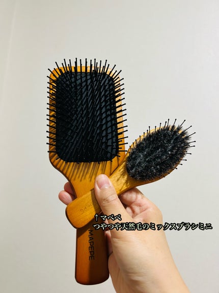 ふかふかクッションのパドルブラシ/マペペ/ヘアブラシを使ったクチコミ(4枚目)