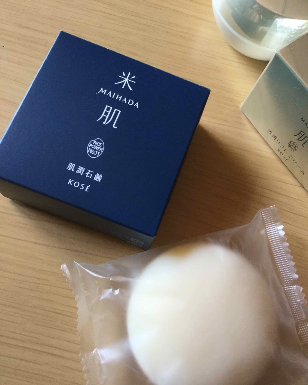 肌潤石鹸/米肌/洗顔石鹸を使ったクチコミ(1枚目)