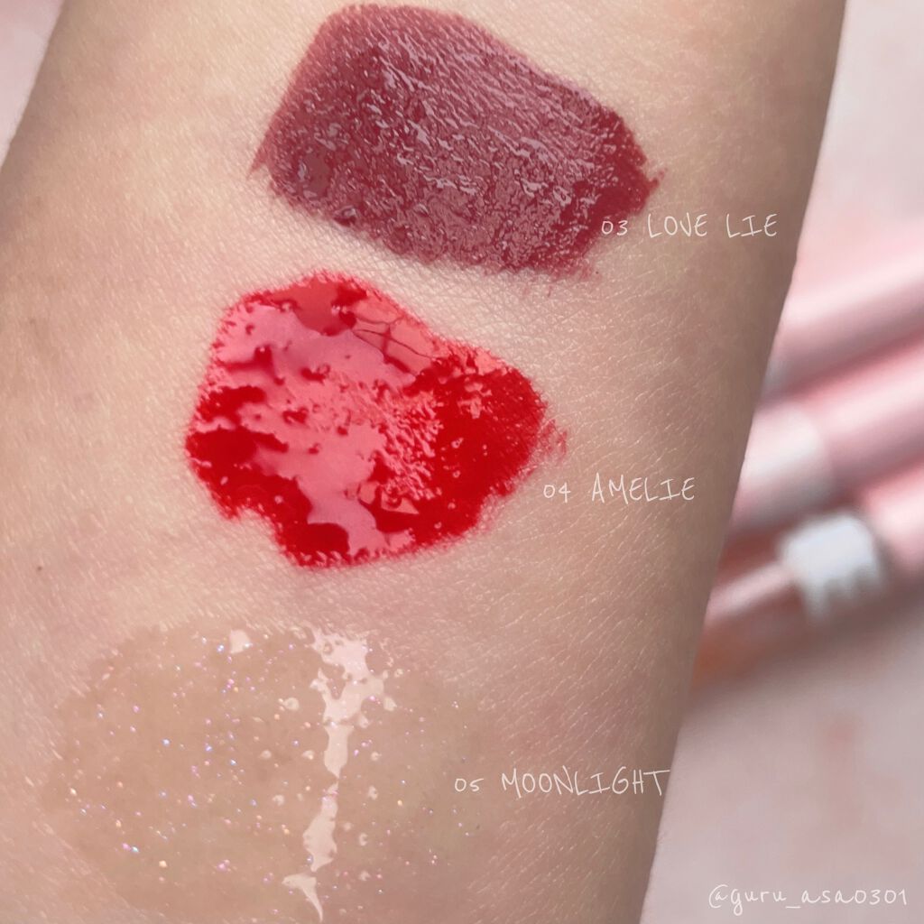 フラッフィリップティント/BLESSED MOON/リップティントを使ったクチコミ（3枚目）