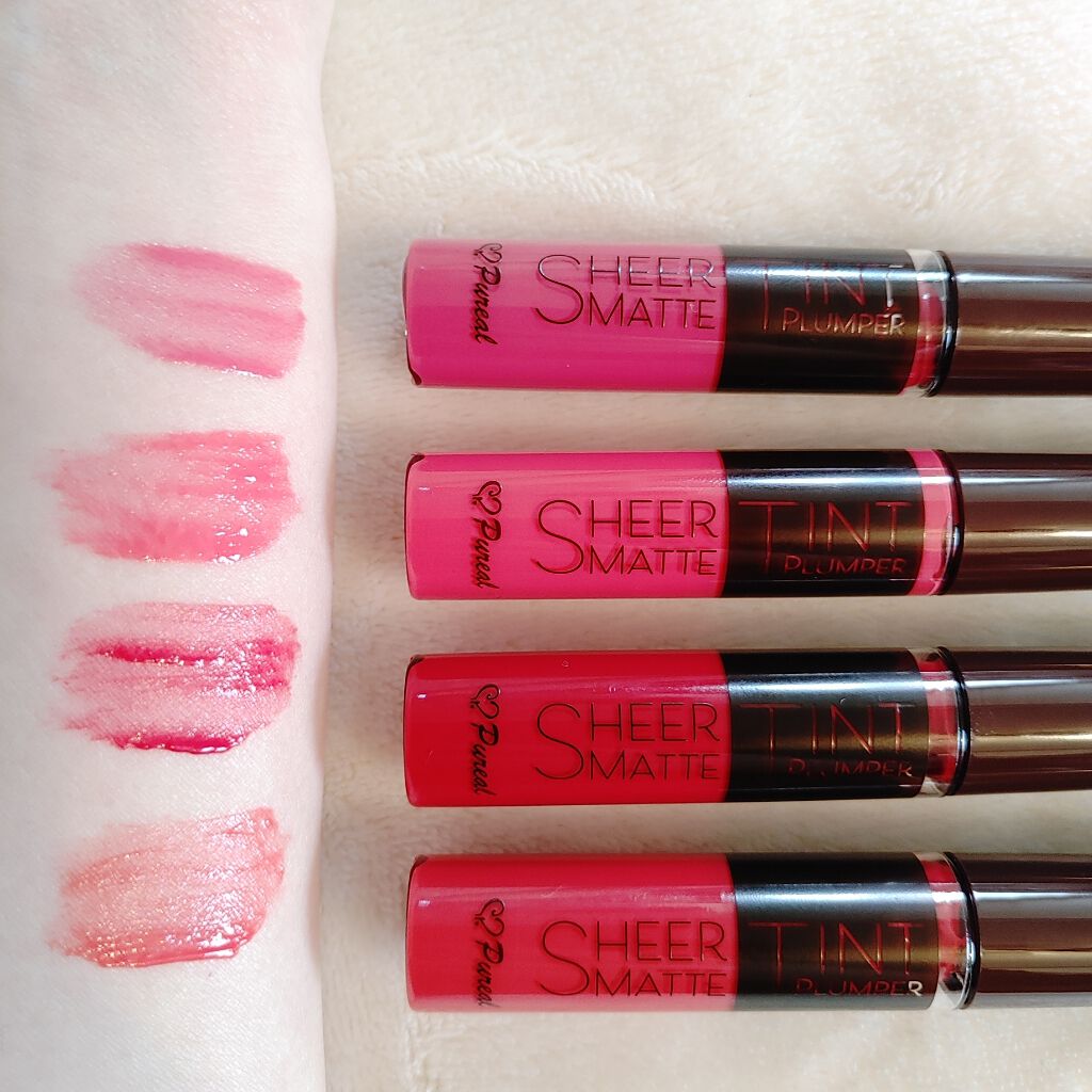 シアーマットティントプランパー/ピュレア/リップティントを使ったクチコミ(2枚目)