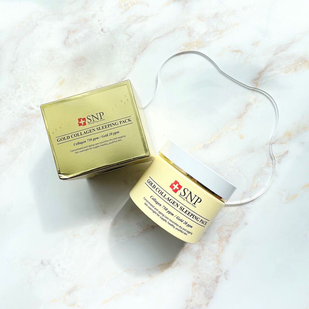 SNP ゴールド コラーゲン スリーピング パック/SNP/シートマスク・パックを使ったクチコミ（1枚目）