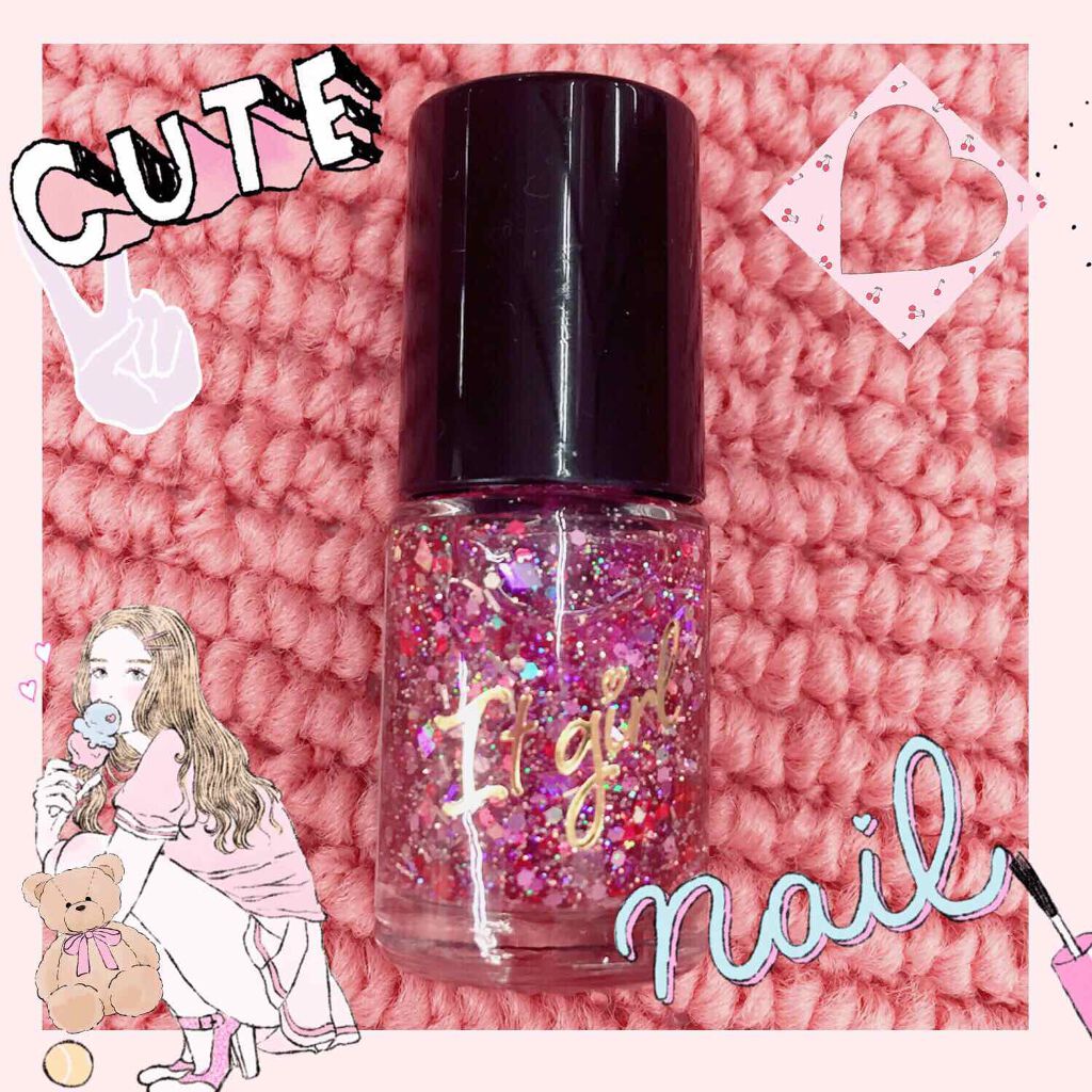 ITGグリッターネイル/DAISO/マニキュアを使ったクチコミ(1枚目)