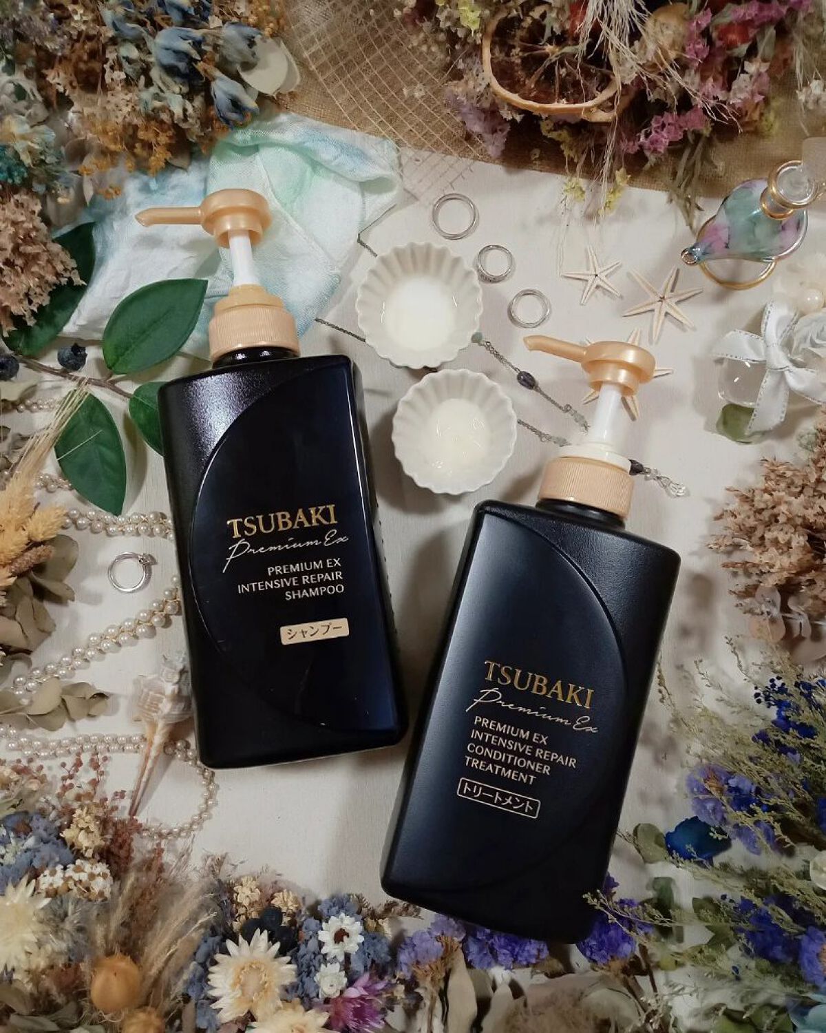プレミアムＥＸ インテンシブリペア ＜シャンプー＞／コンディショナー＜ヘアトリートメント＞ /TSUBAKI/市販シャンプーを使ったクチコミ（1枚目）