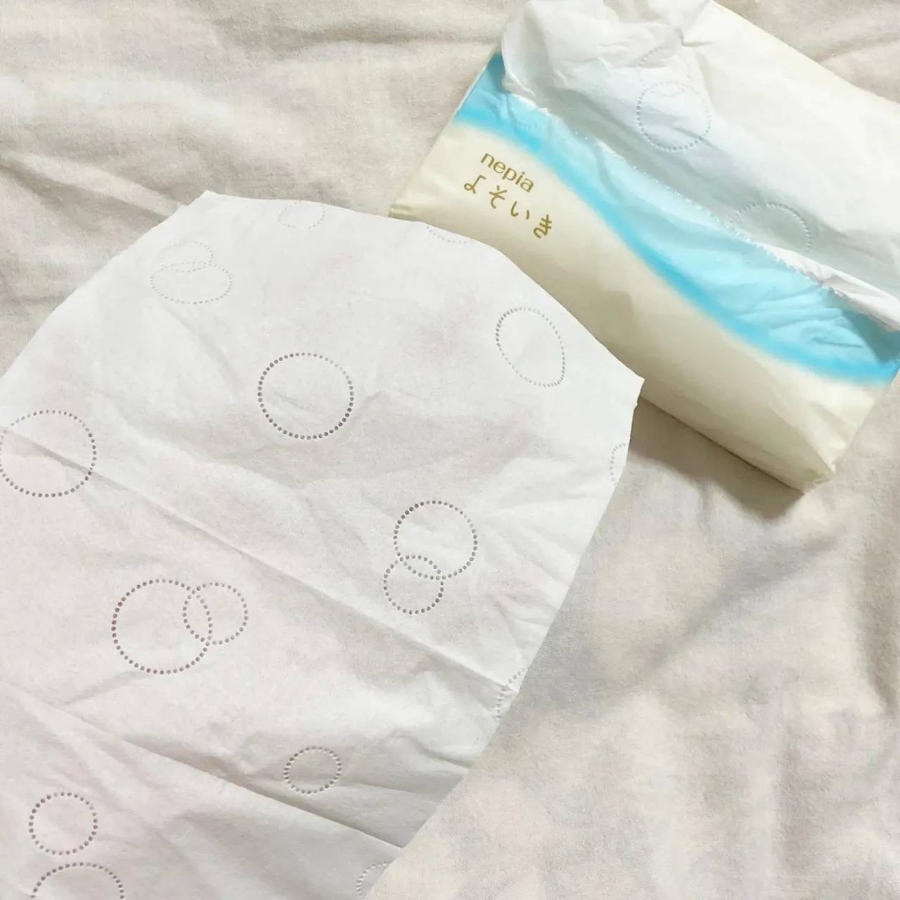 よそいき保湿ティシュ/ネピア/ティッシュを使ったクチコミ(6枚目)