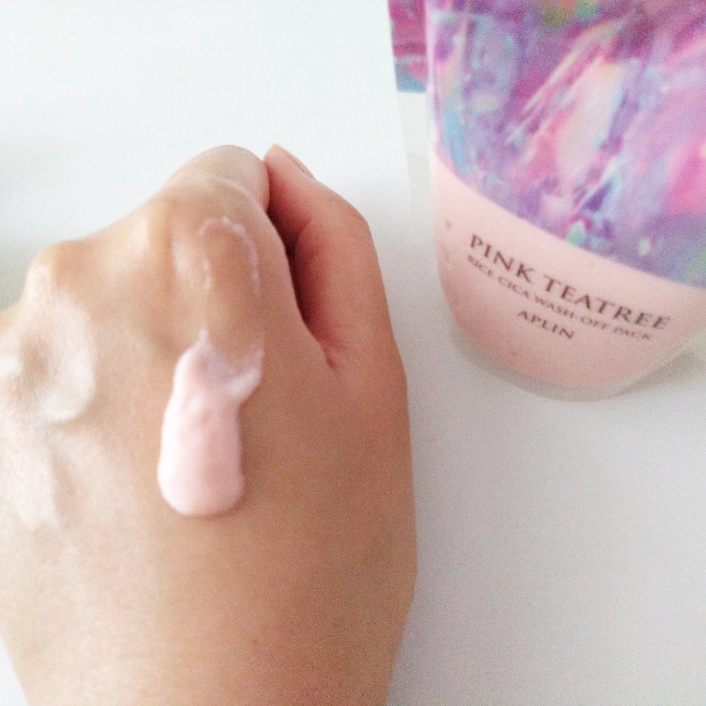 ピンクティーツリーライスシカウォッシュオフパック/APLIN/洗い流すパック・マスクを使ったクチコミ（2枚目）