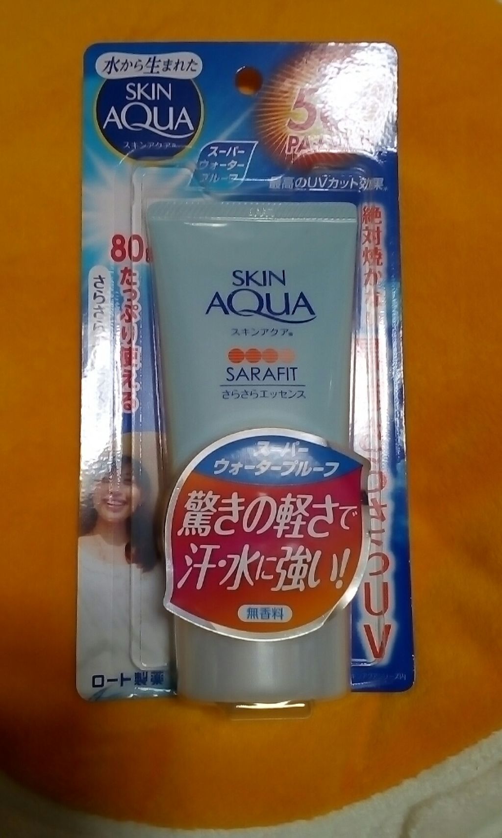 サラフィットUV さらさらエッセンス 無香料/スキンアクア/日焼け止め・UVケアを使ったクチコミ(1枚目)