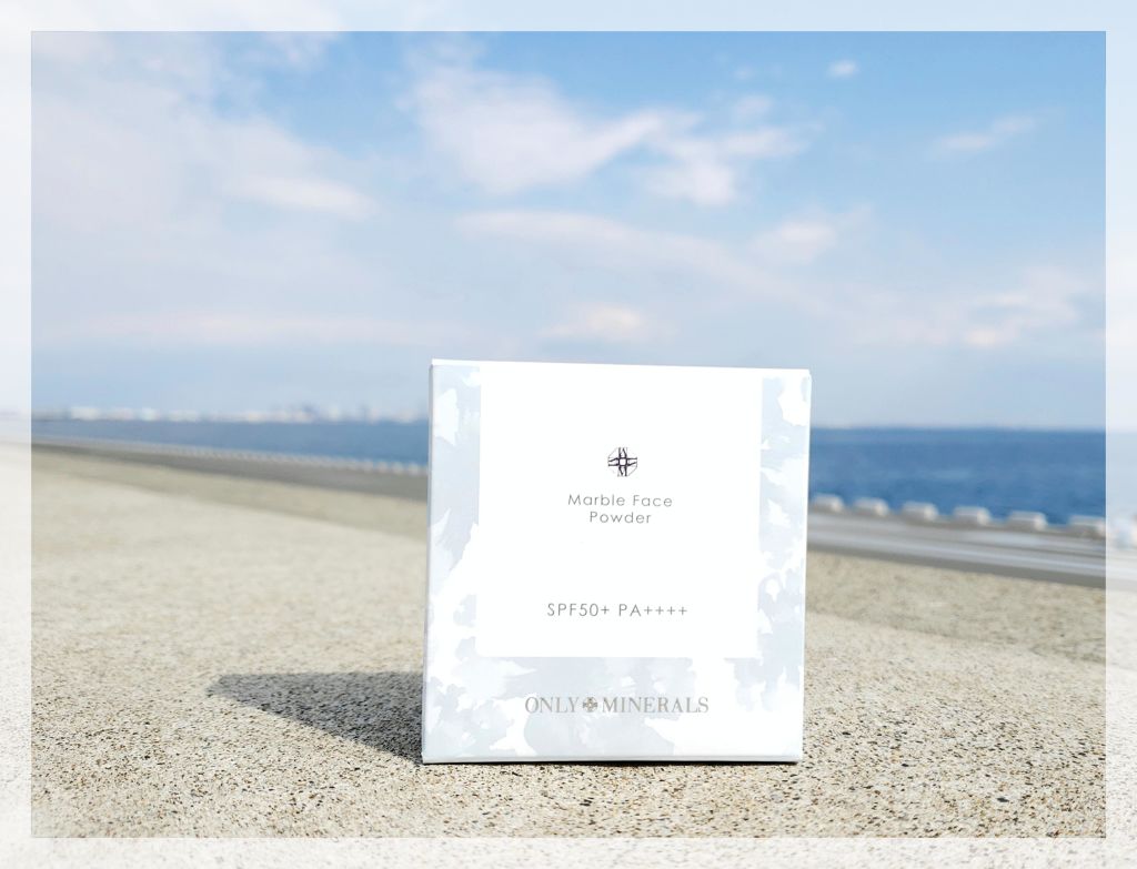 マーブルフェイスパウダーシマー/ONLY MINERALS/プレストパウダーを使ったクチコミ（2枚目）