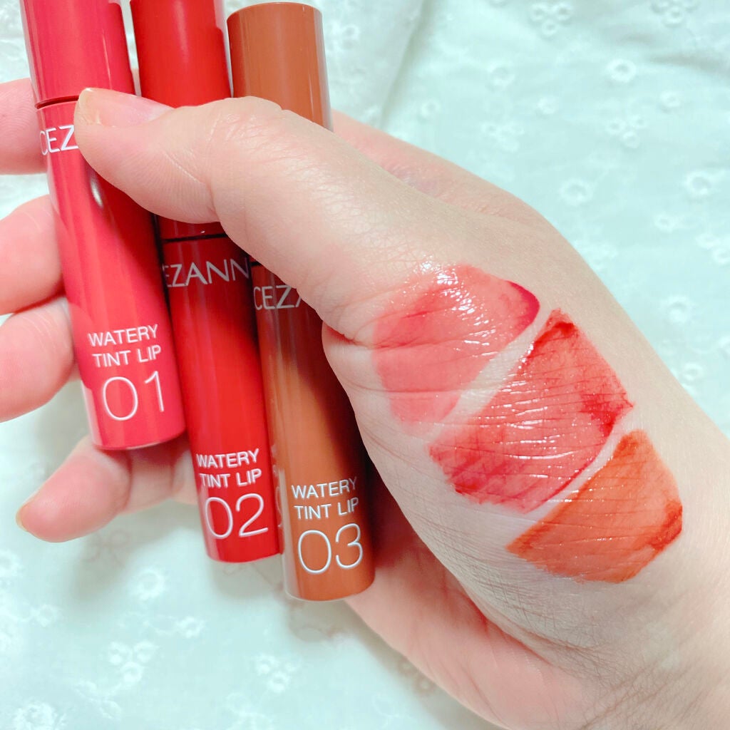 ウォータリーティントリップ/CEZANNE/リップティントを使ったクチコミ(2枚目)