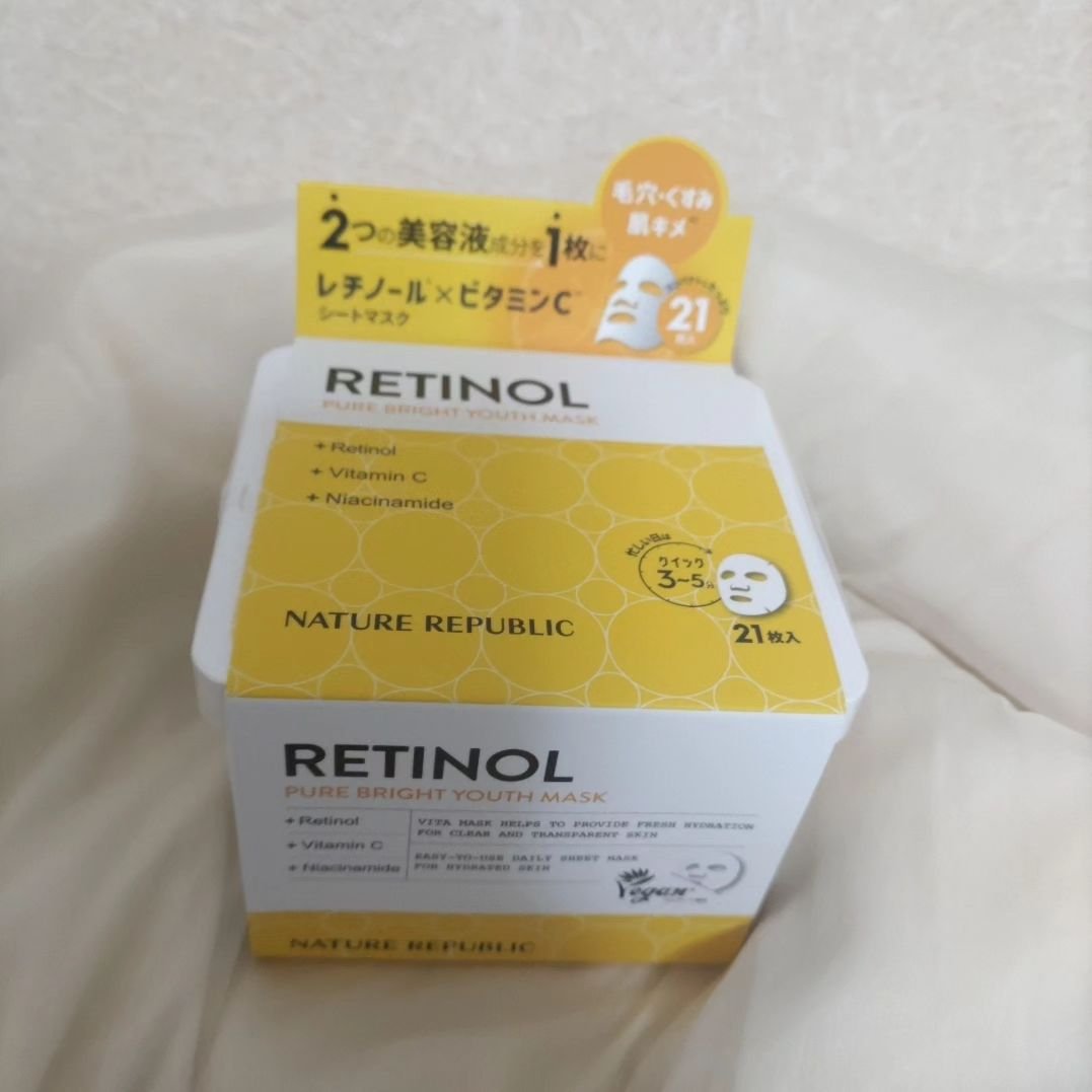 キューブマスク レチノール/ネイチャーリパブリック/シートマスク・パックを使ったクチコミ（1枚目）