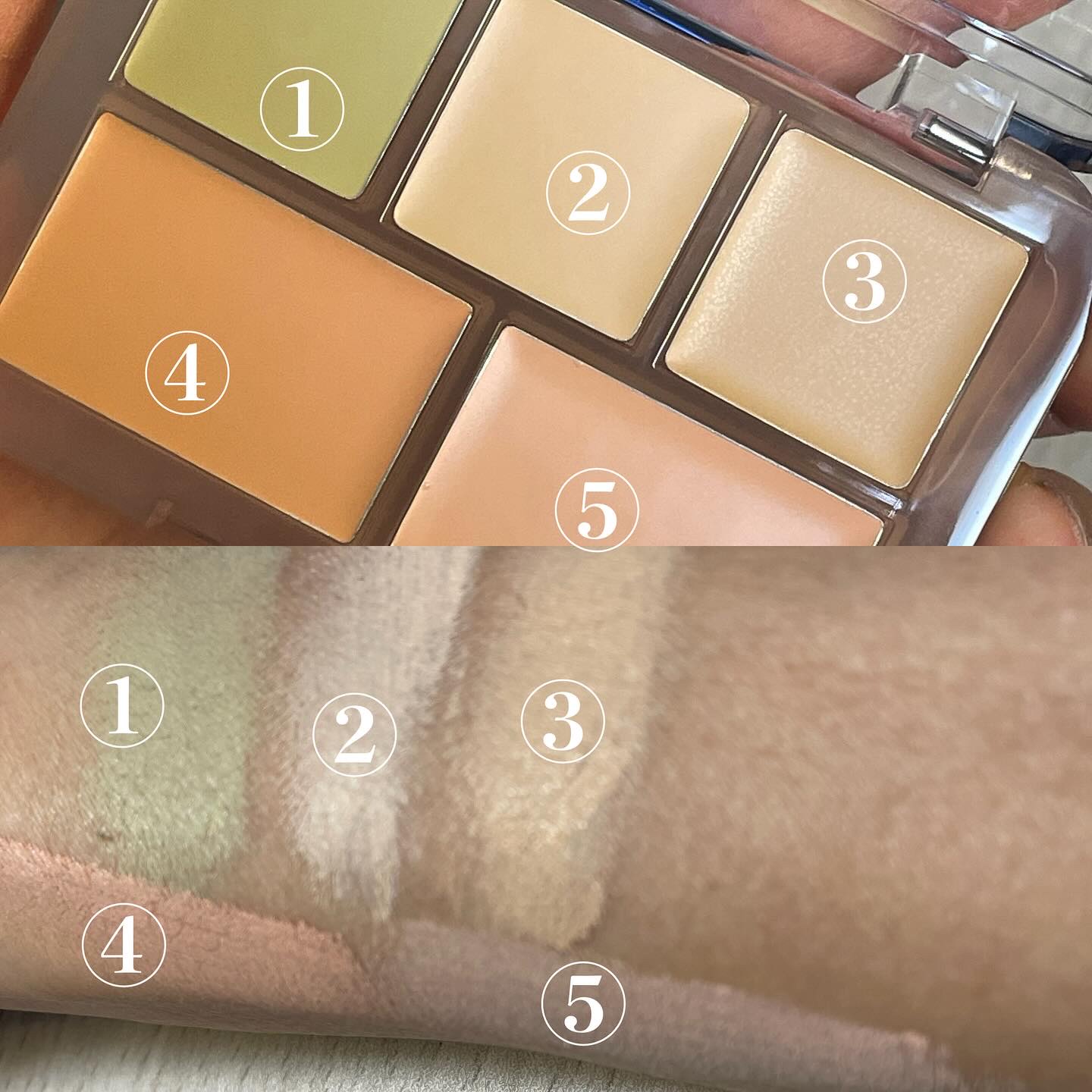 コンシールブレンダーパレット/LUNA/パレットコンシーラーを使ったクチコミ（2枚目）