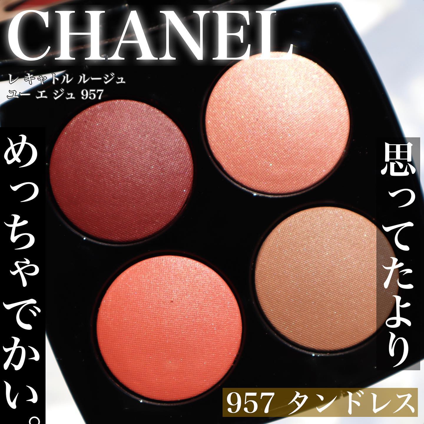 レ キャトル ルージュ ユー エ ジュ /CHANEL/アイシャドウパレットを使ったクチコミ（2枚目）